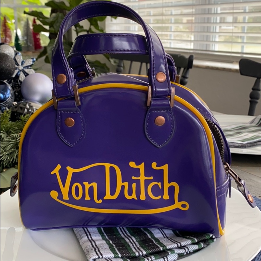 Vintage Y2K Von Dutch Mini Bowling Bag